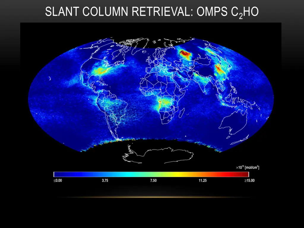 slant column retrieval omps c 2 ho