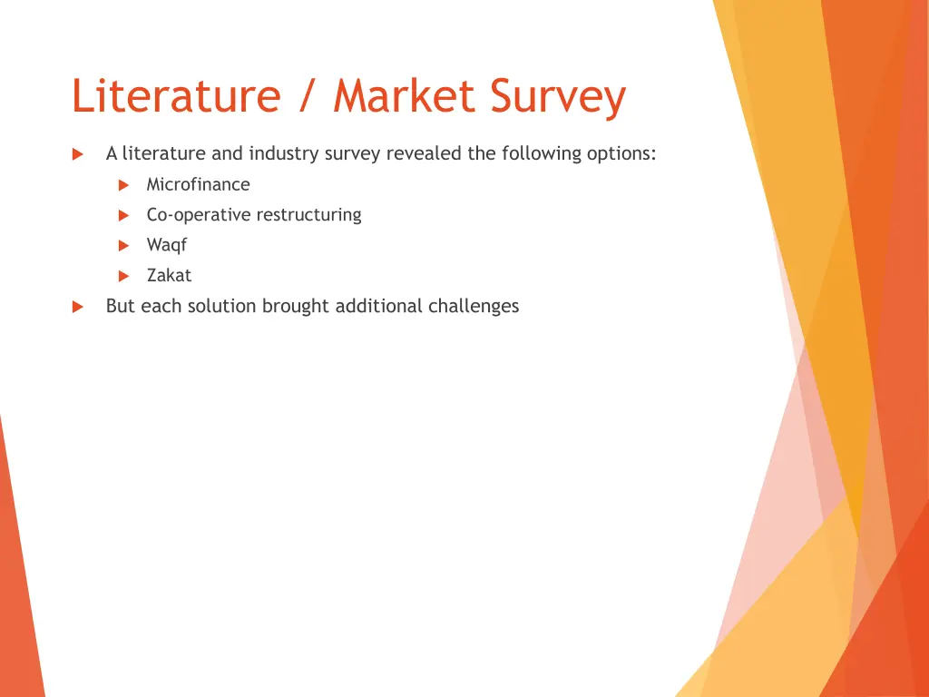 literature market survey