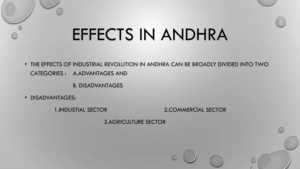 effects in andhra