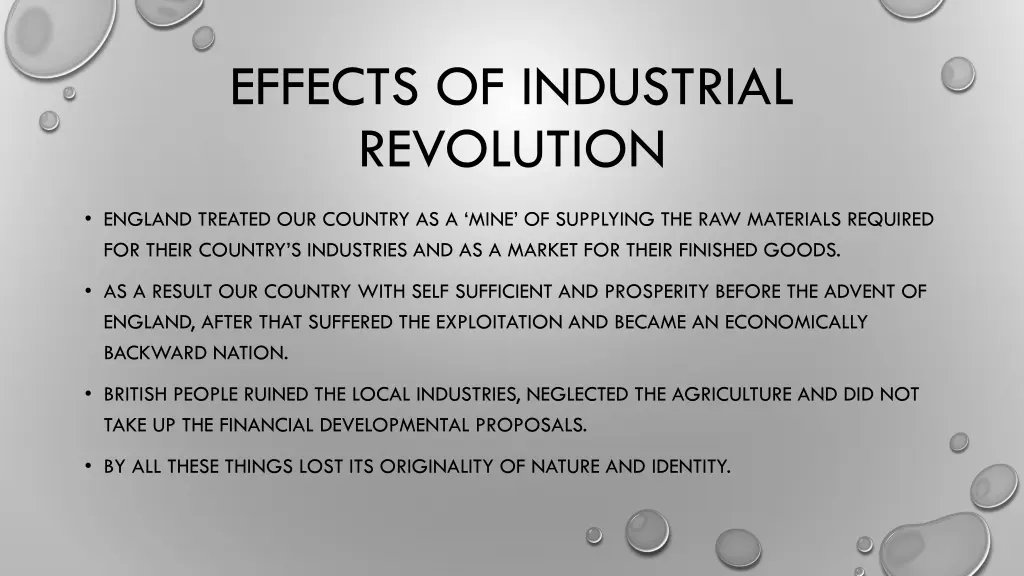 effects of industrial revolution