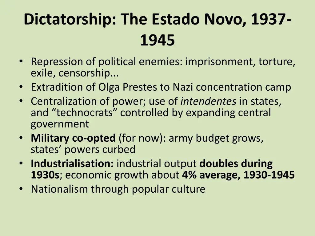 dictatorship the estado novo 1937 1945 repression