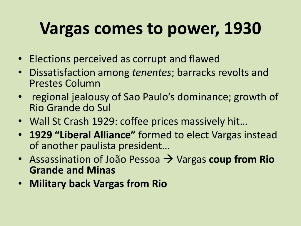 vargas comes to power 1930