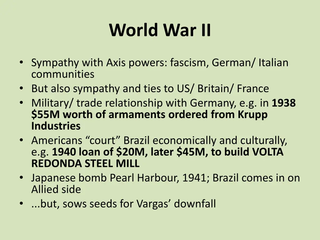 world war ii