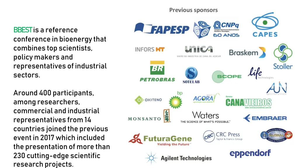 bbest is a reference conference in bioenergy that