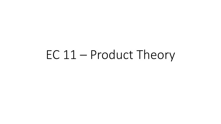 ec 11 product theory