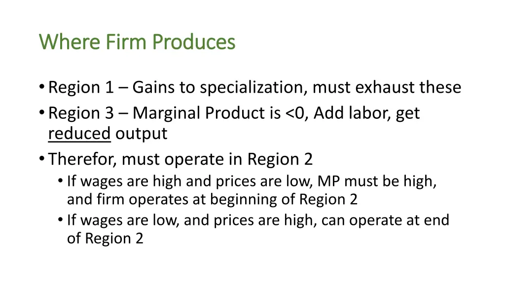 where firm produces where firm produces