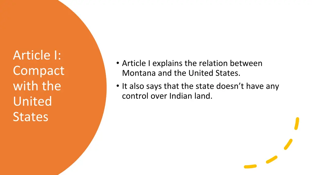 article i compact with the united states