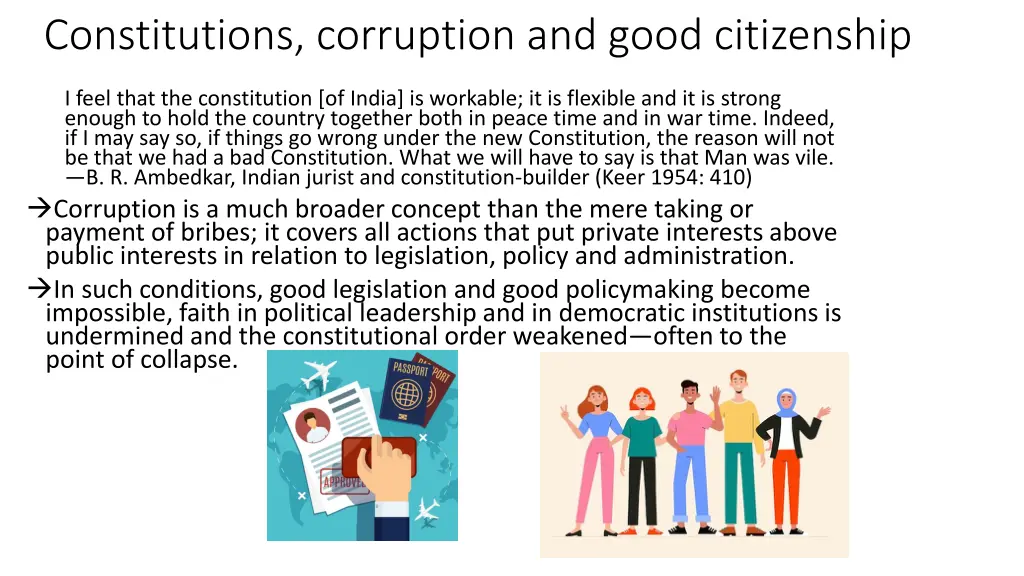 constitutions corruption and good citizenship