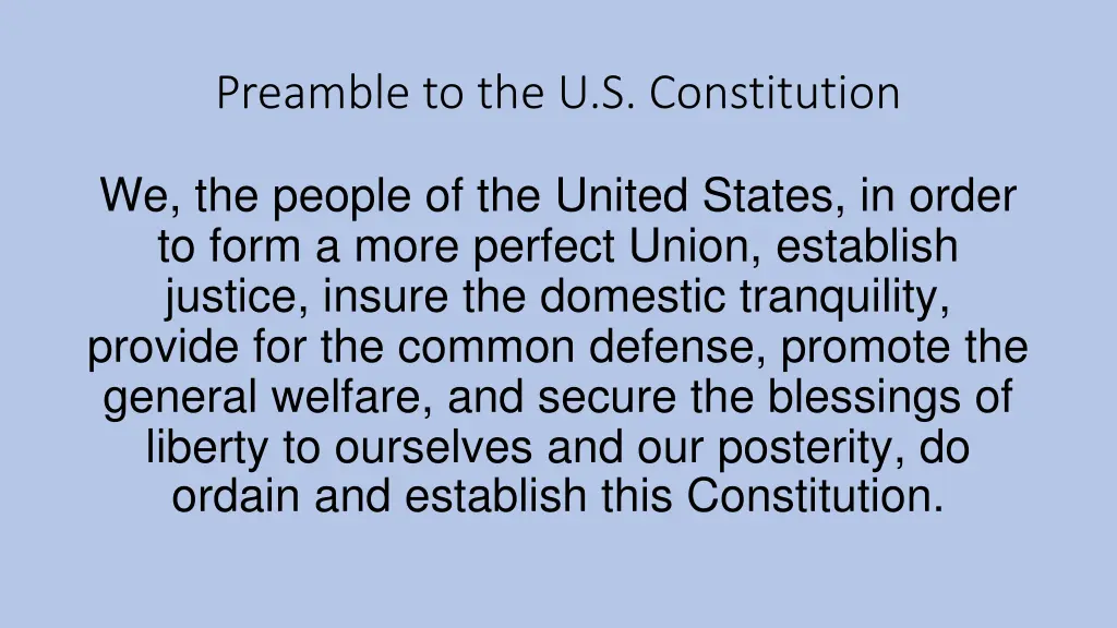 preamble to the u s constitution