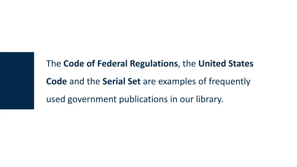 the code of federal regulations the united states