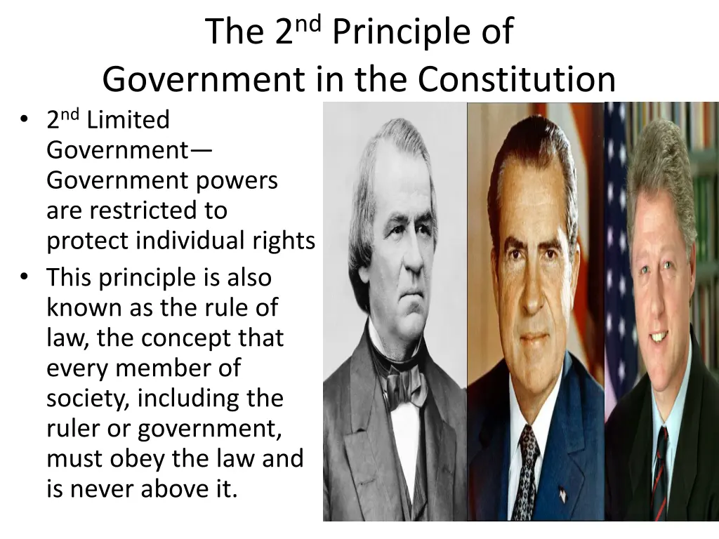 the 2 nd principle of government