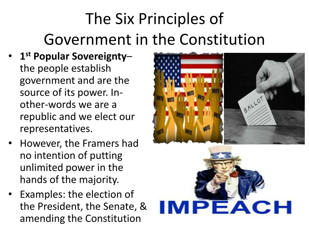 the six principles of government