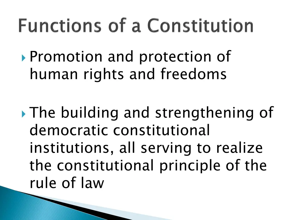 promotion and protection of human rights