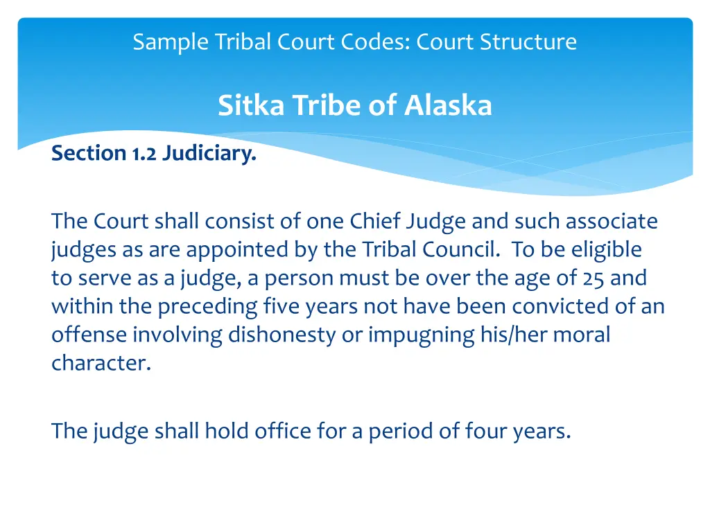 sample tribal court codes court structure 3