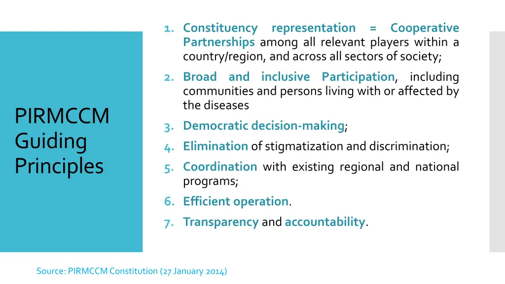 1 constituency representation cooperative