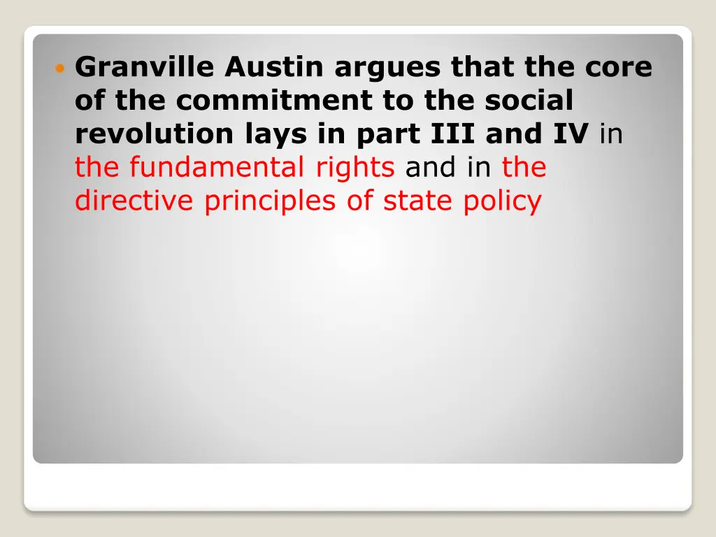 granville austin argues that the core