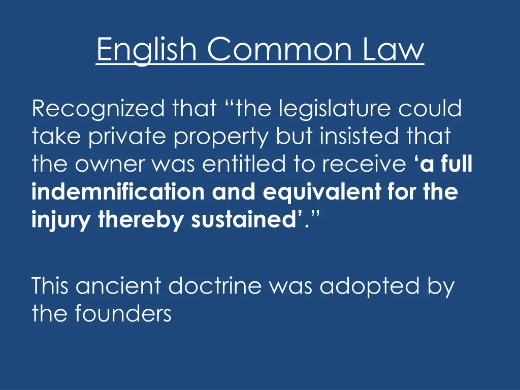 english common law