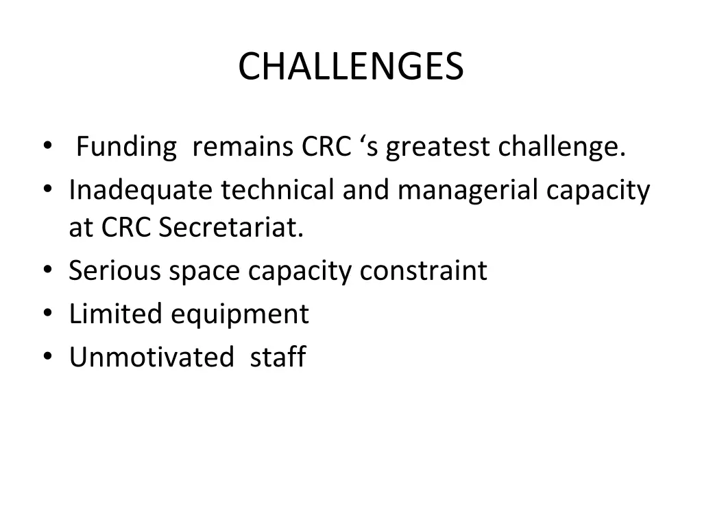 challenges