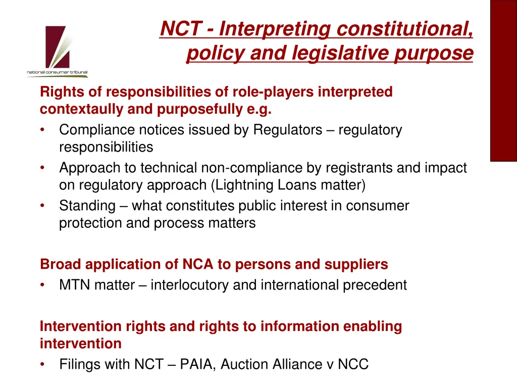 nct interpreting constitutional policy