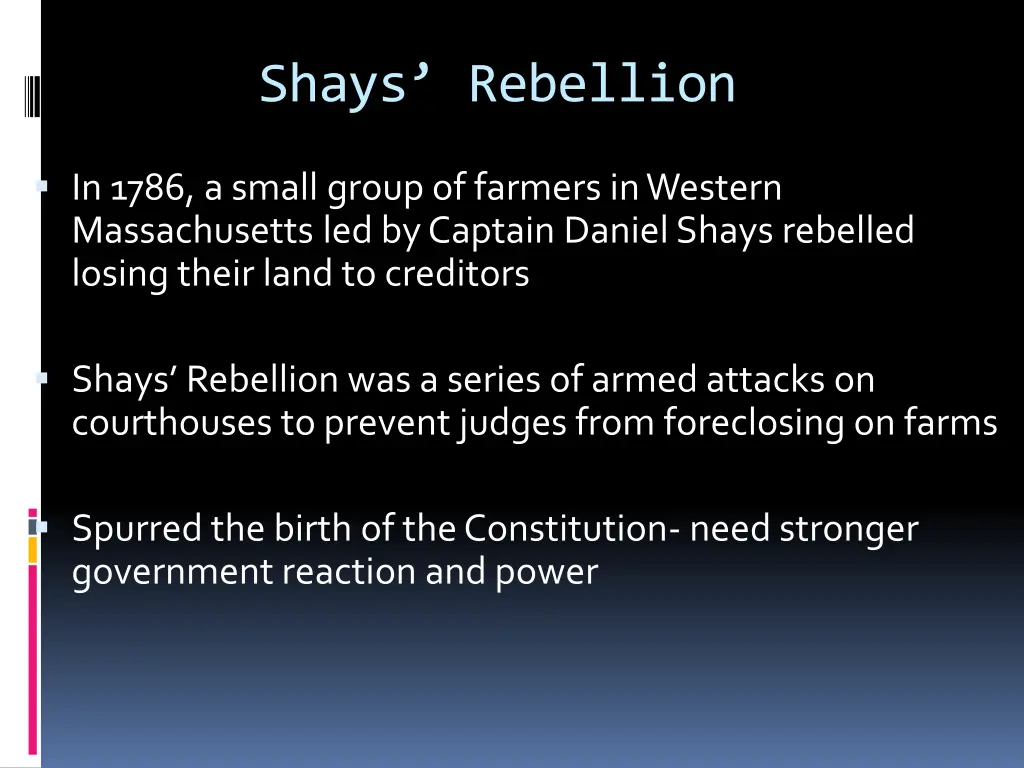 shays rebellion