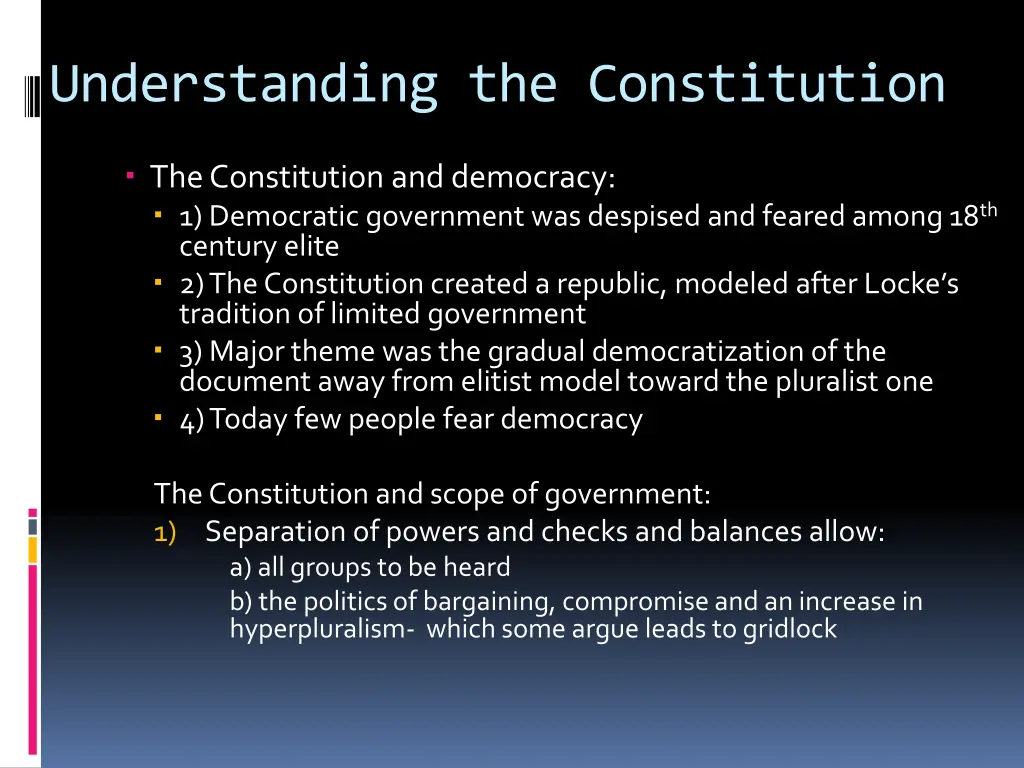 understanding the constitution