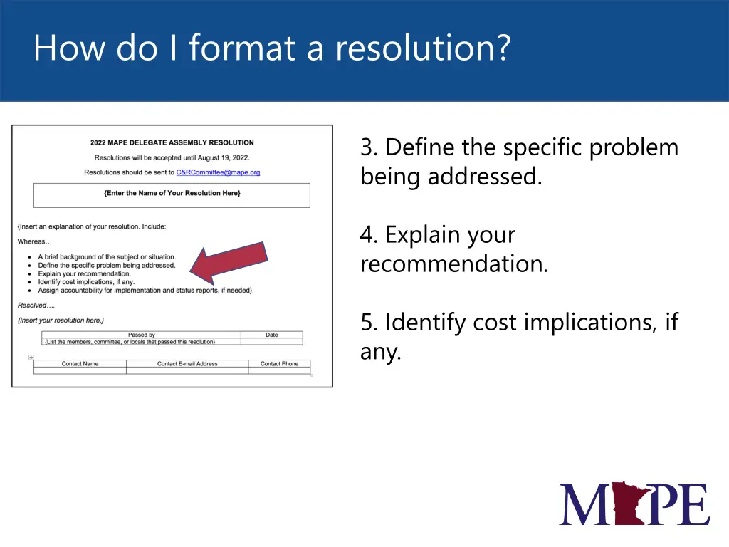 how do i format a resolution 4