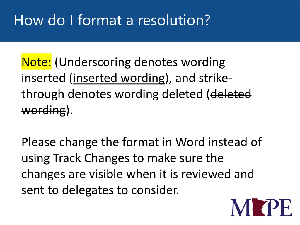 how do i format a resolution 9