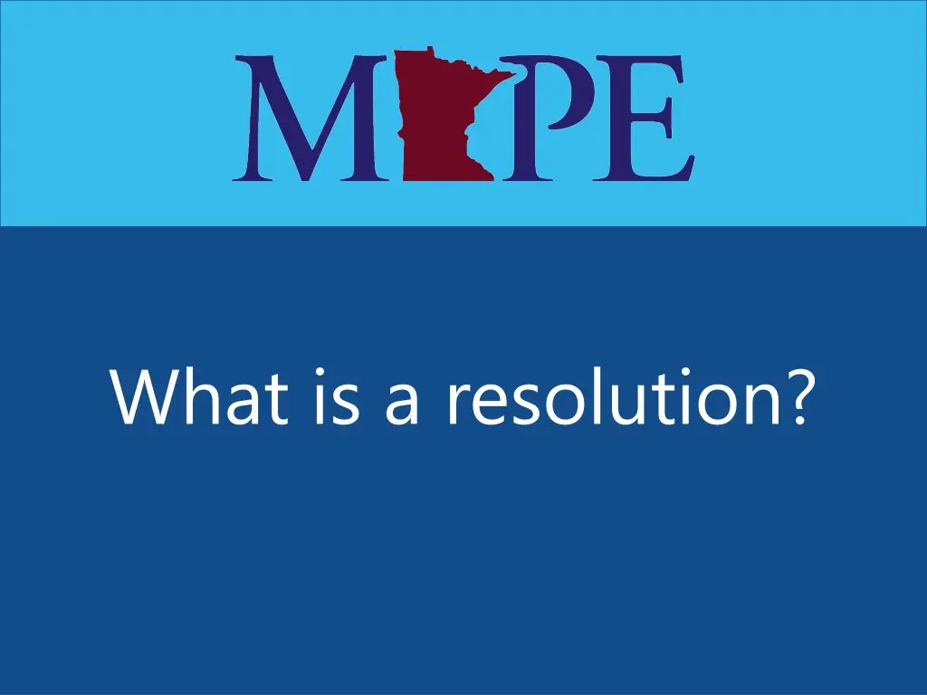 what is a resolution