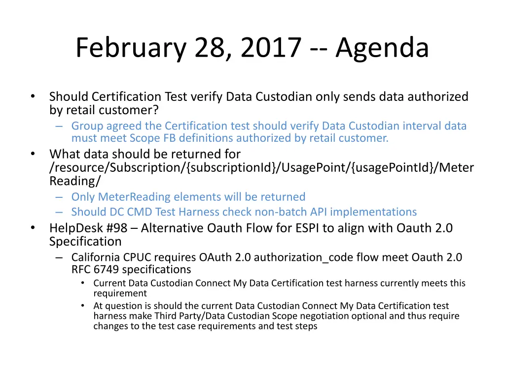 february 28 2017 agenda