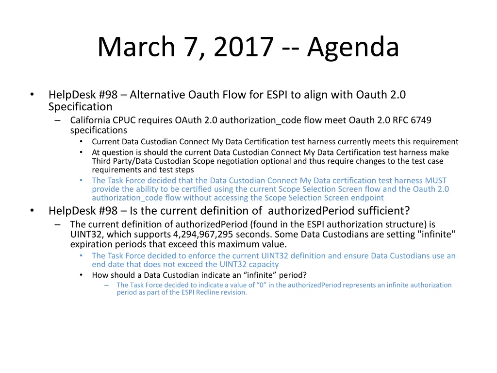 march 7 2017 agenda