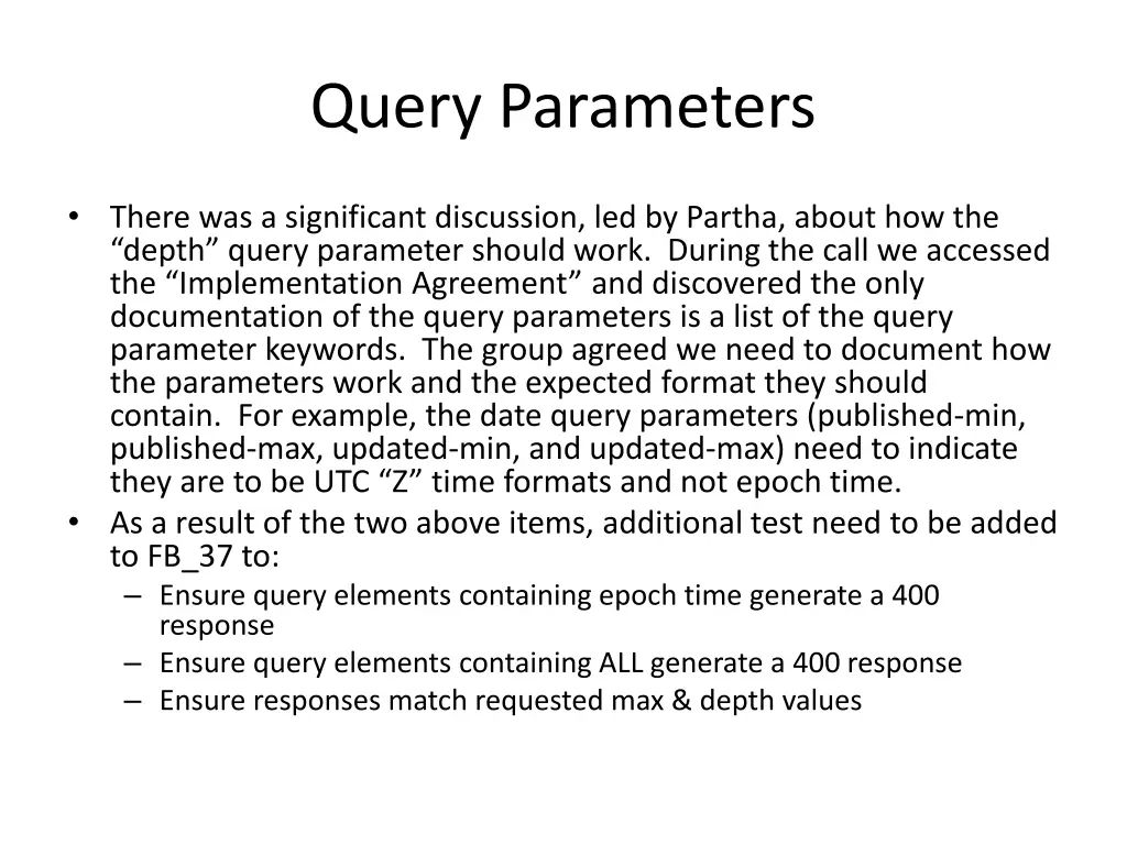 query parameters 1