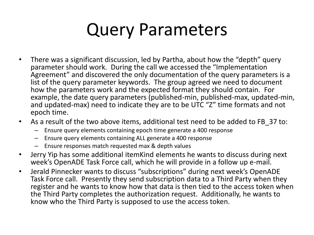 query parameters 2