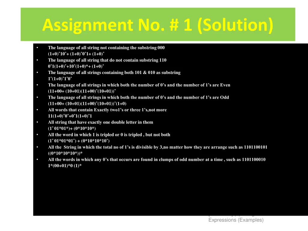 assignment no 1 solution