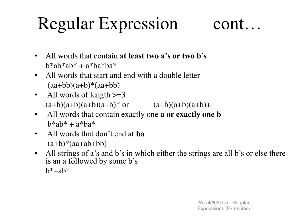 regular expression 1