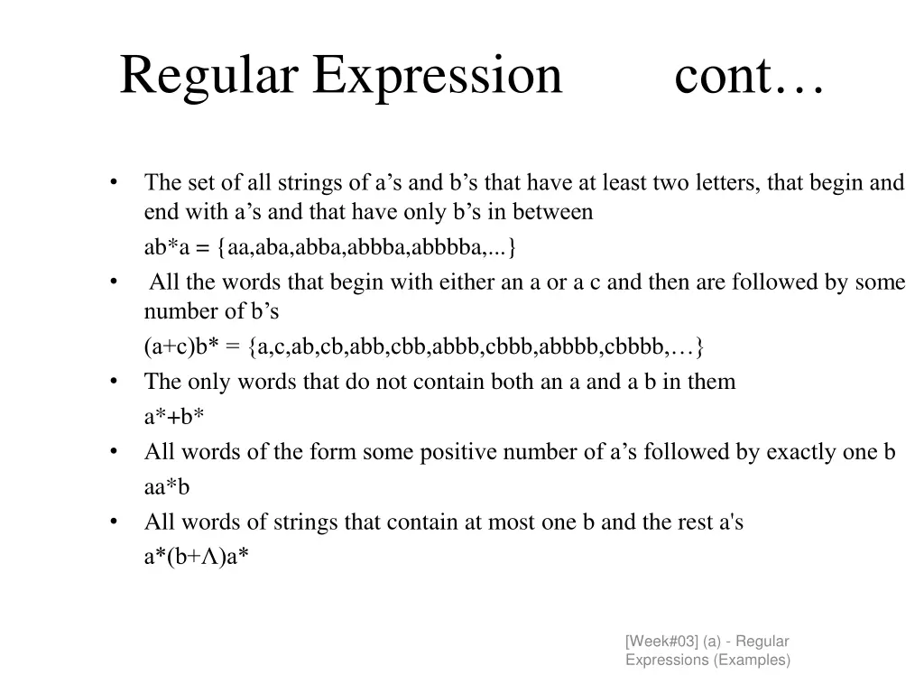 regular expression 13