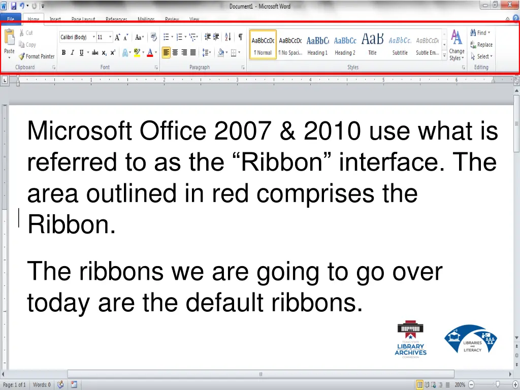 microsoft office 2007 2010 use what is referred