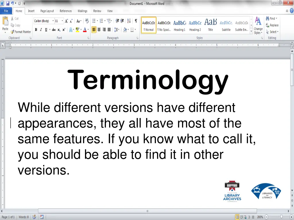 terminology