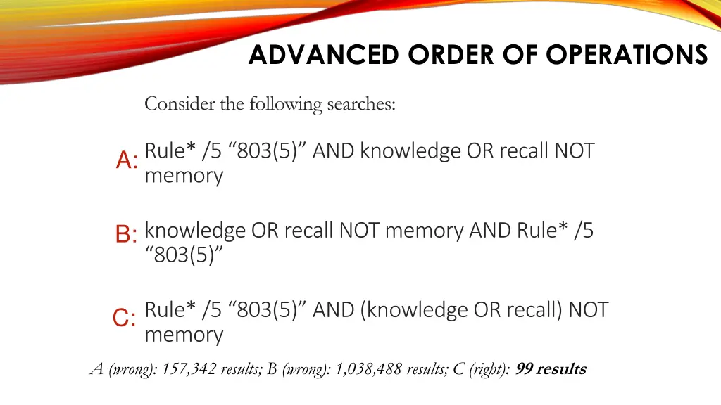 advanced order of operations