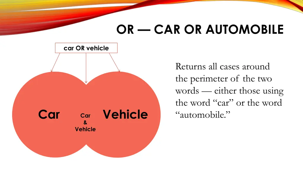 or car or automobile