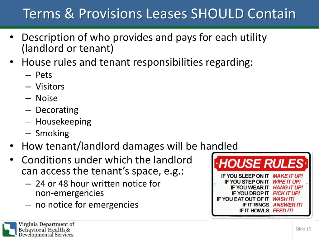 terms provisions leases should contain 2