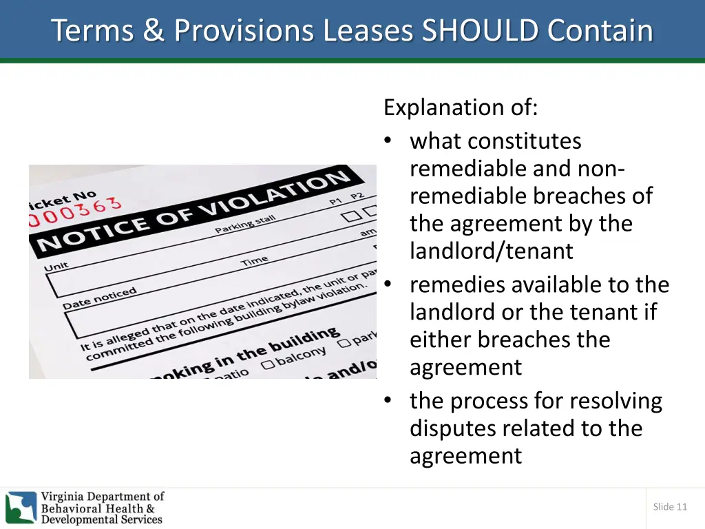 terms provisions leases should contain 3