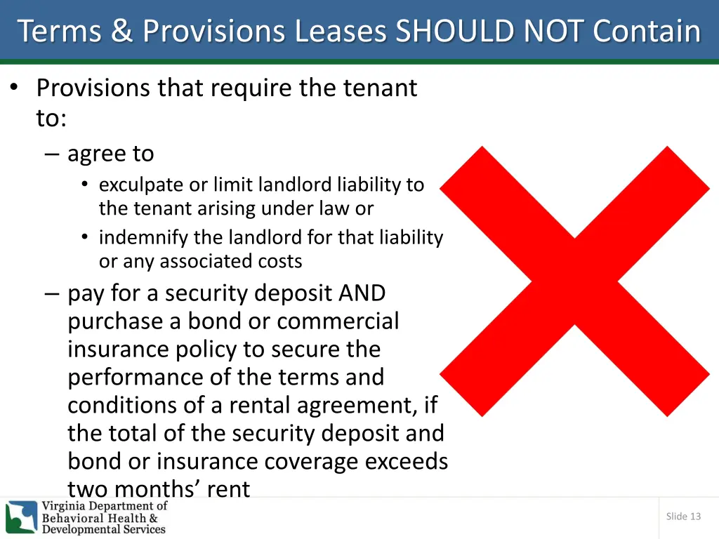 terms provisions leases should not contain 1