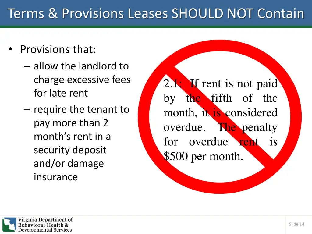 terms provisions leases should not contain 2