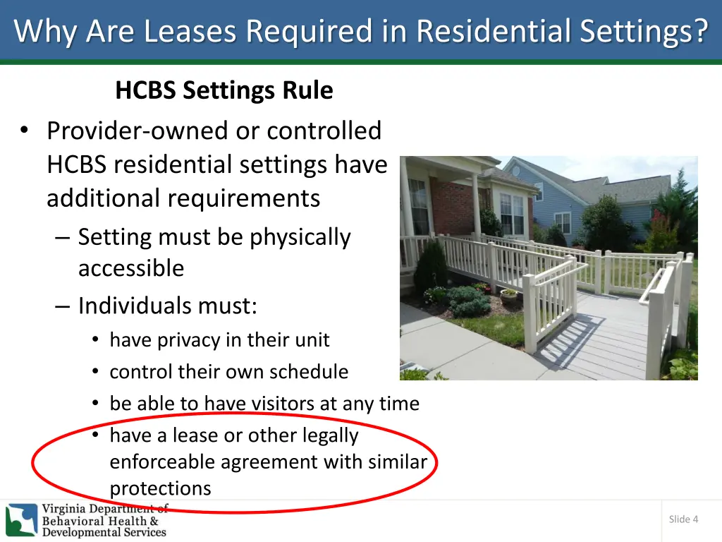 why are leases required in residential settings 1