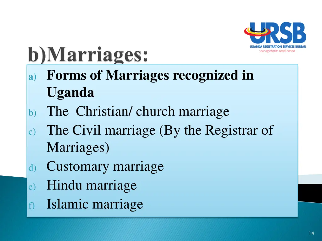 a forms of marriages recognized in uganda