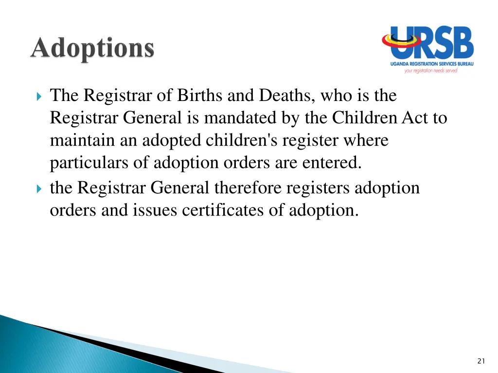 the registrar of births and deaths