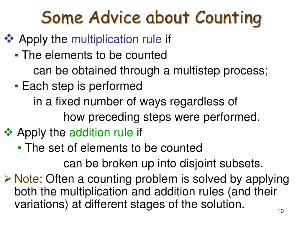 some advice about counting apply