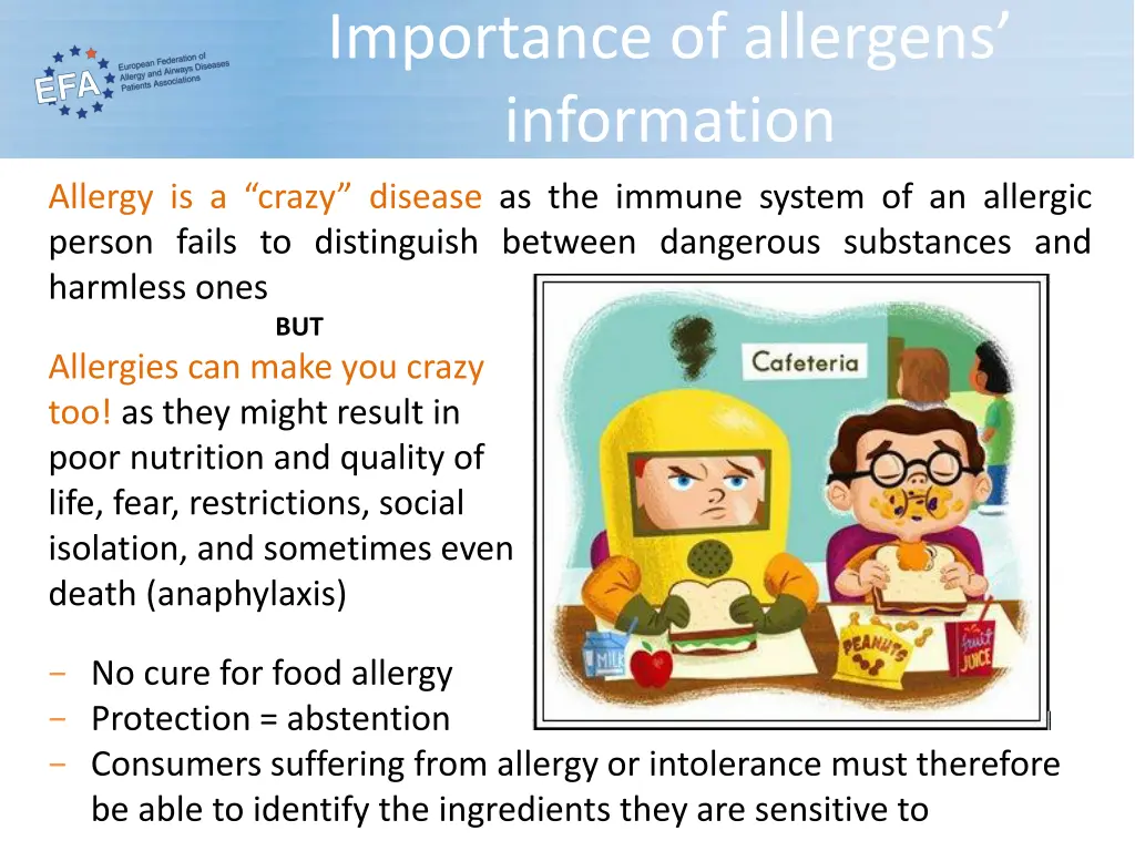 importance of allergens information