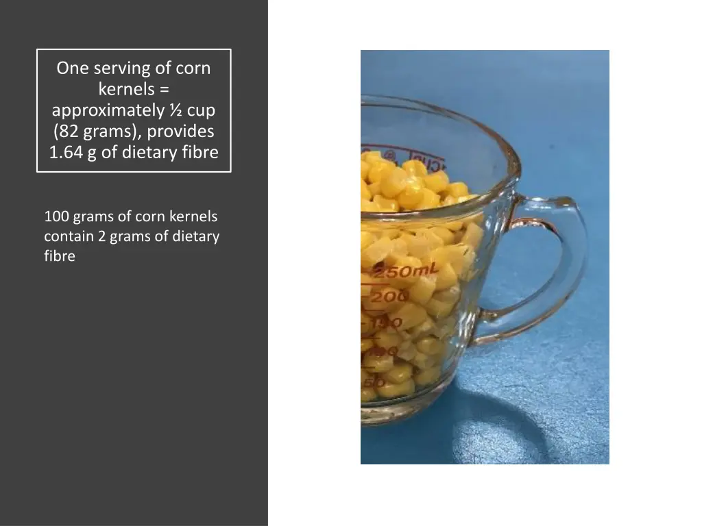 one serving of corn kernels approximately