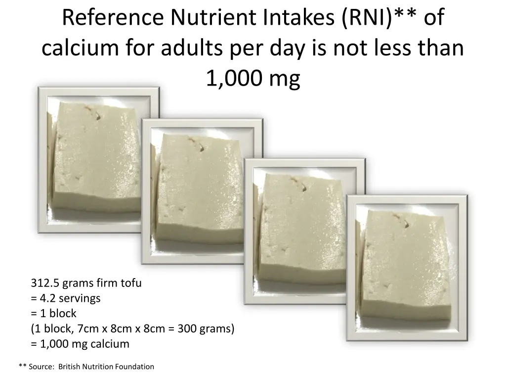 reference nutrient intakes rni of calcium 1